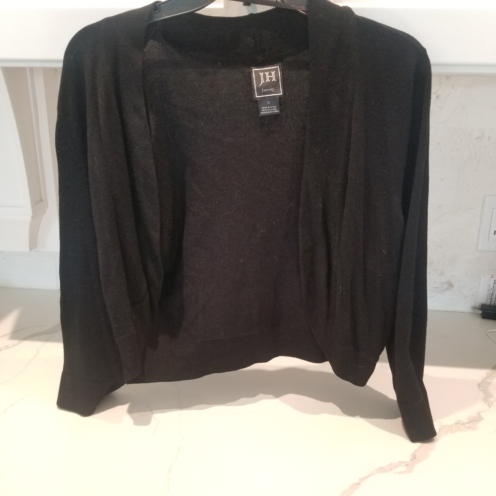 Soft black bolero style sweater